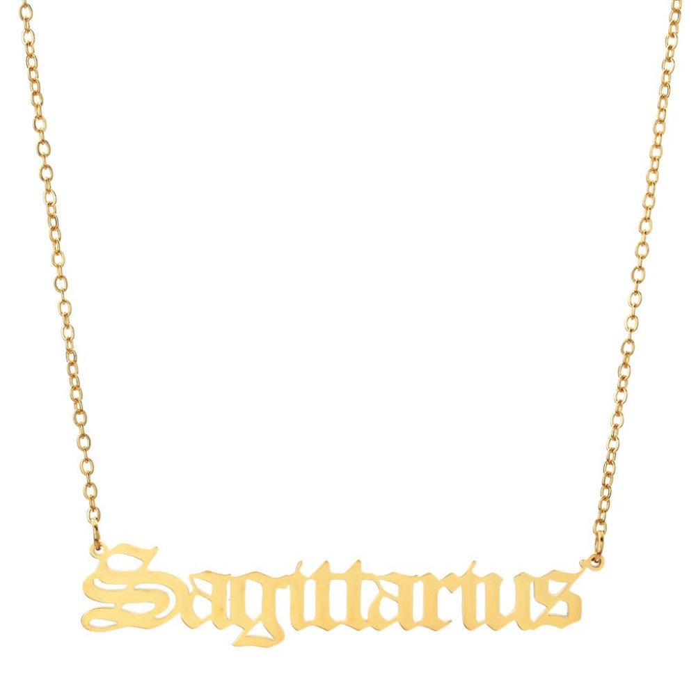 18K Gold Plated Sagittarius Zodiac Necklace